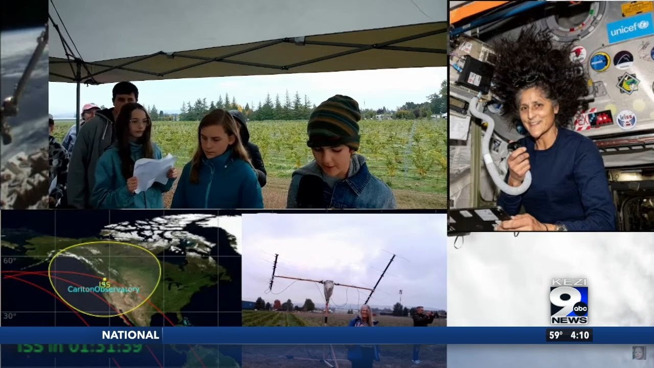 Students talk with ISS astronauts using ham radios