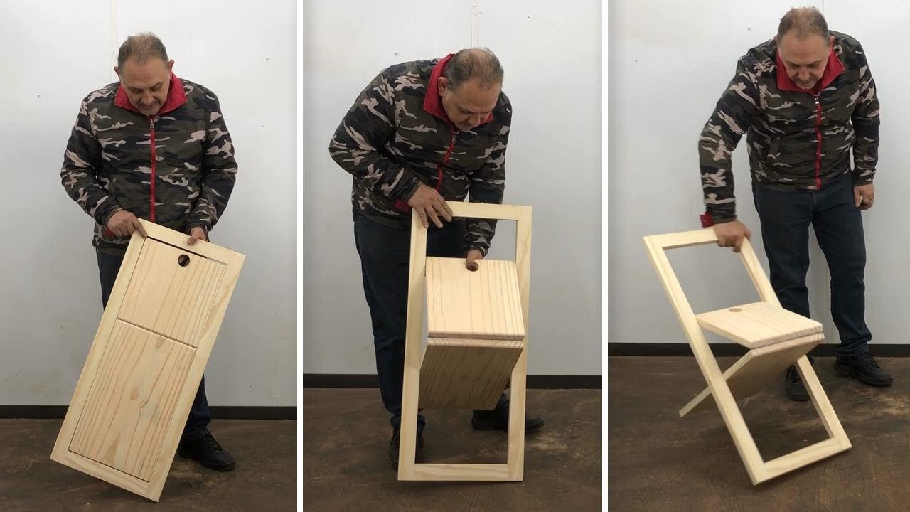 Silla Plegable Super Compacta Muy Fácil de Hacer