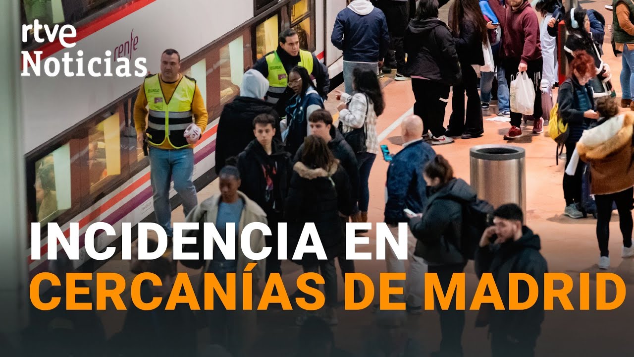 Un TREN DESCARRILA en CHAMARTÍN interrumpiendo la CIRCULACIÓN de varias líneas | RTVE Noticias