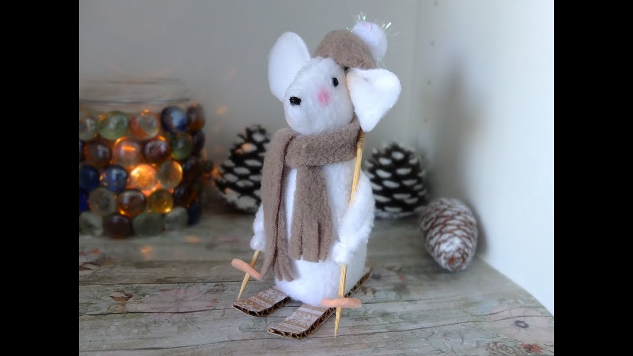 Символ года 2020 мышка из флиса своими руками//мышь мк/Crochet mouse 2020