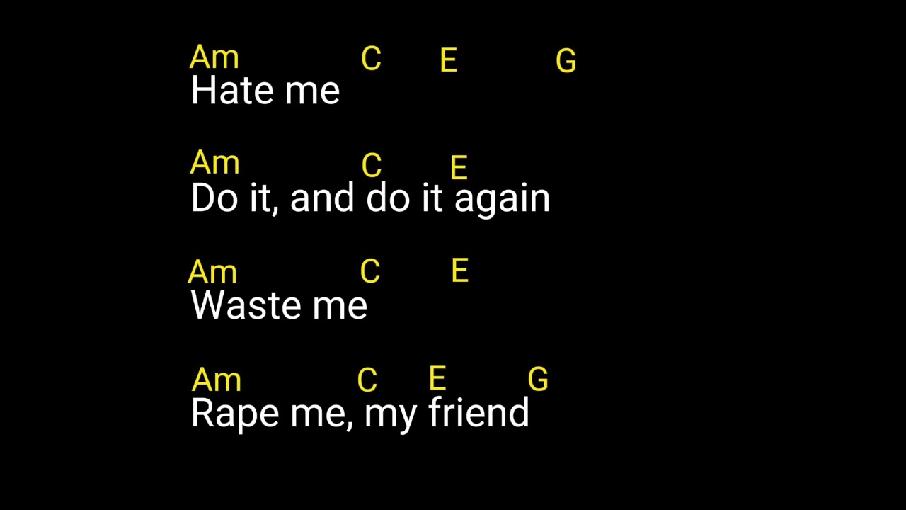 Rape me ( by Nirvana) chords & lyrics
