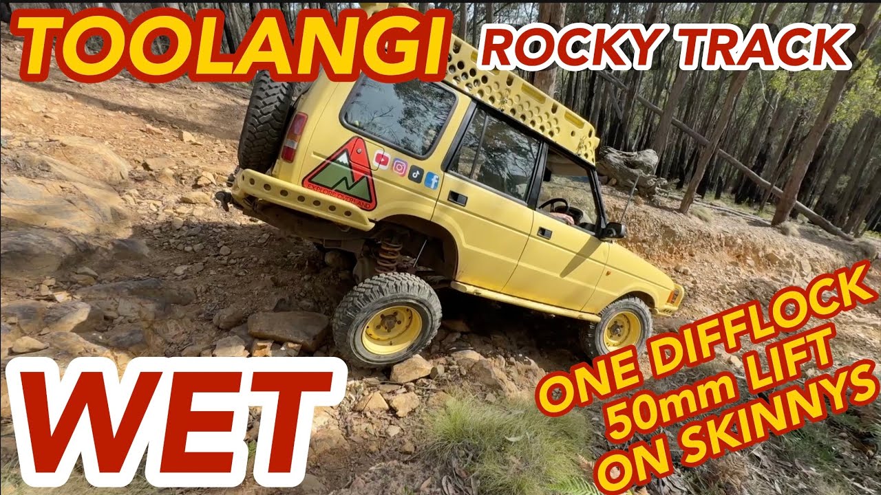 A drive and a look at Rocky Track at Toolangi in a Discovery1 with one DIFFLOCK and a 50mm lift