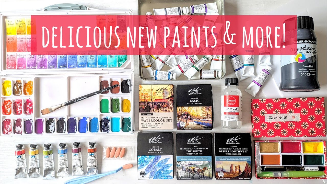 So Excited For This Art Haul! M. Graham & Michael Harding Watercolours, Gansai Tambi Travel Palette