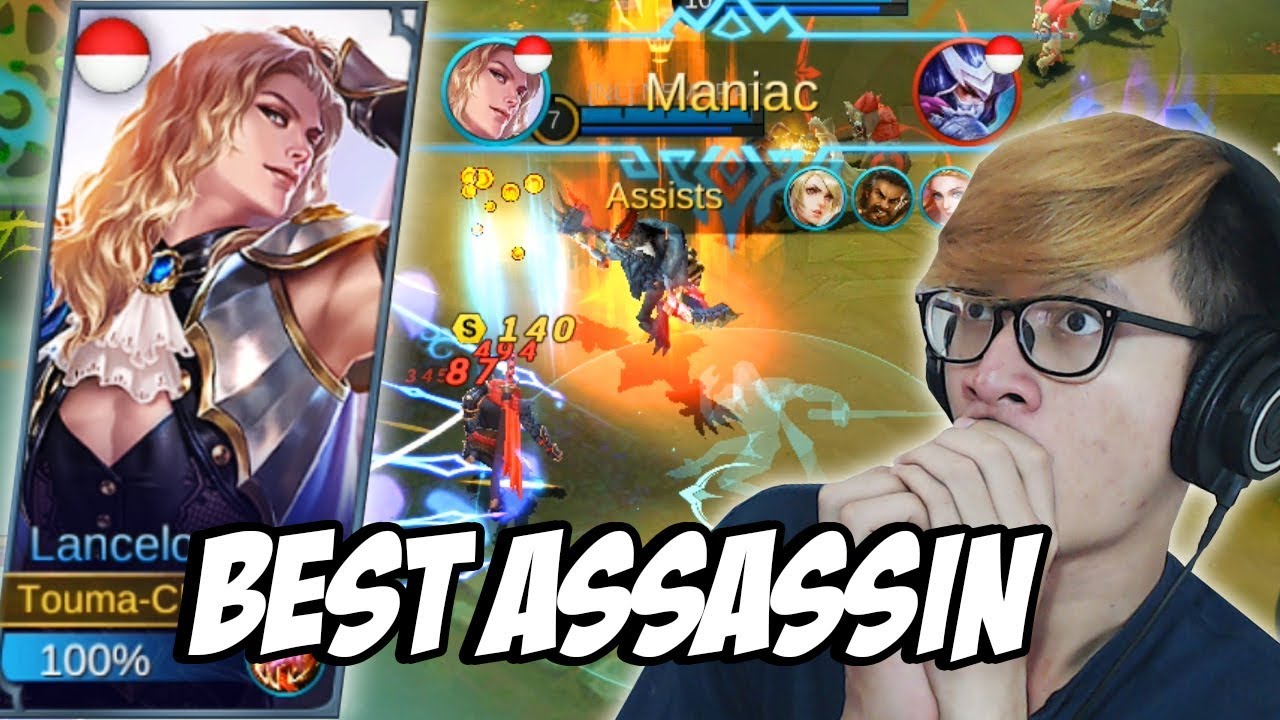 NEW HERO LANCELOT BEST ASSASSIN EASY MANIAC ! - MOBILE LEGENDS INDONESIA #17