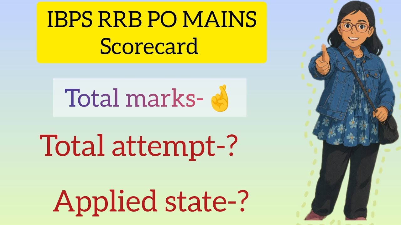 My IBPS RRB PO MAINS Scorecard||#ibps #rrbpo 
