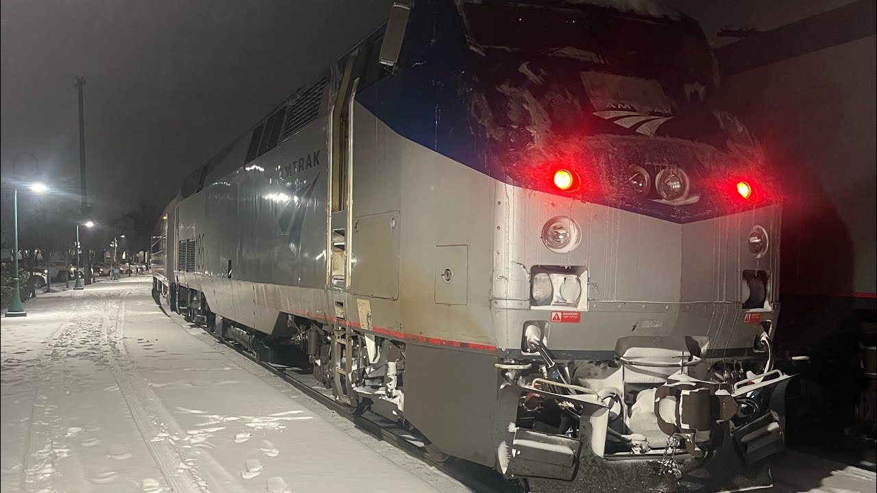 Amtrak trains