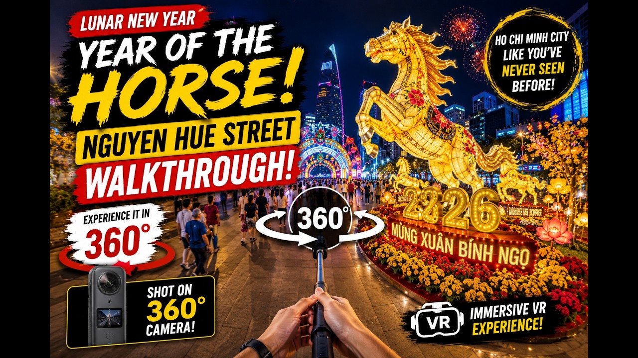EXPLORE Lunar New Year Exhibits in Ho Chi Minh Vietnam in 360 Degrees?