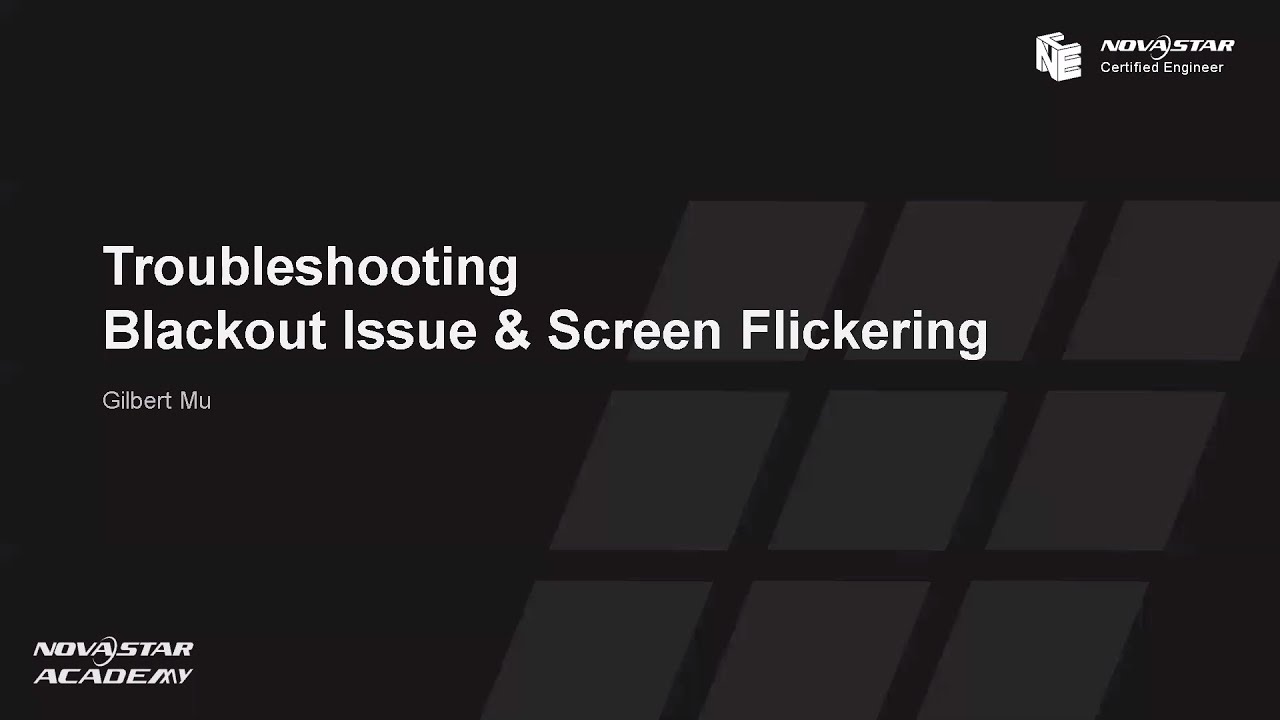 Class 6 - Troubleshooting & Blackout issue & Screen flickering