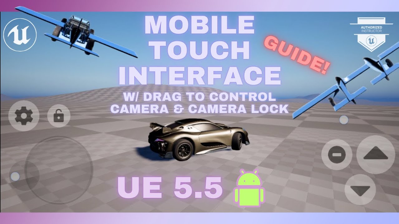 Unreal Engine 5.5: РУКОВОДСТВО по мобильному сенсорному интерфейсу | Функция обзора и блокировки ...