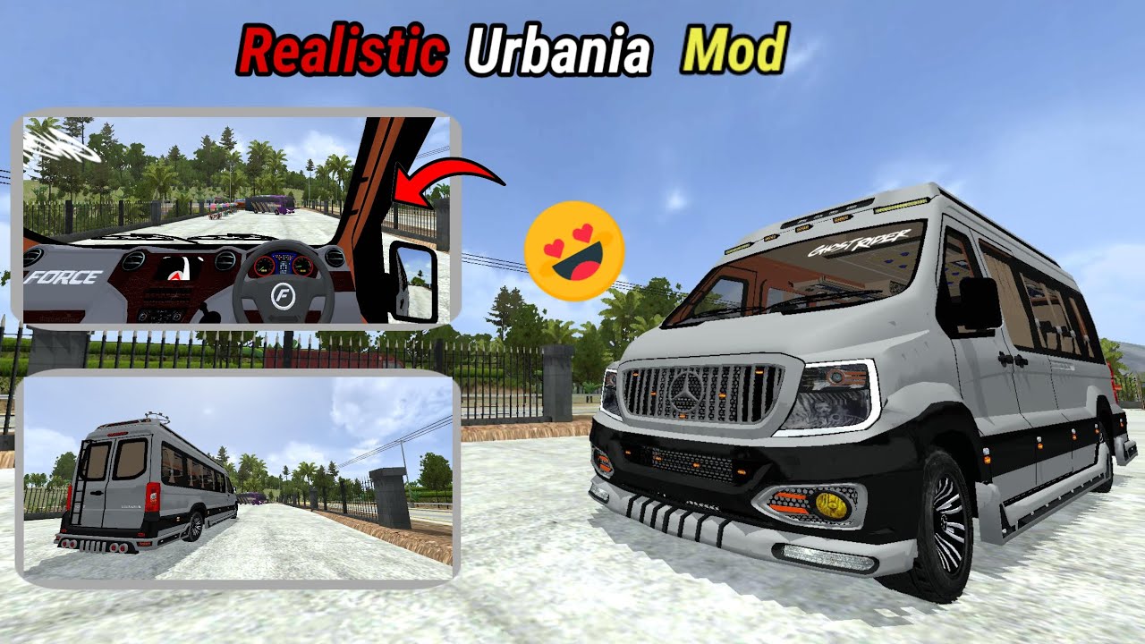 New Force Urbania Realistic Van Mod | BUSSID Gameplay 2025 🚐🔥 #bussidmod #urbania #liverybussid