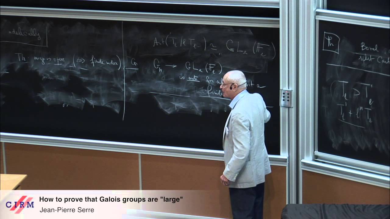 Jean-Pierre Serre: How to prove that Galois groups are 