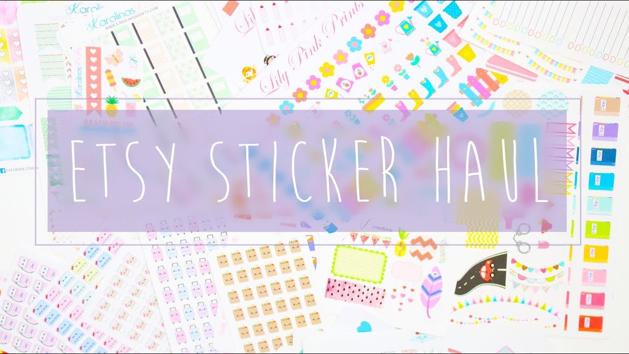 Etsy Planner Sticker Haul ~ A Beautiful Fable