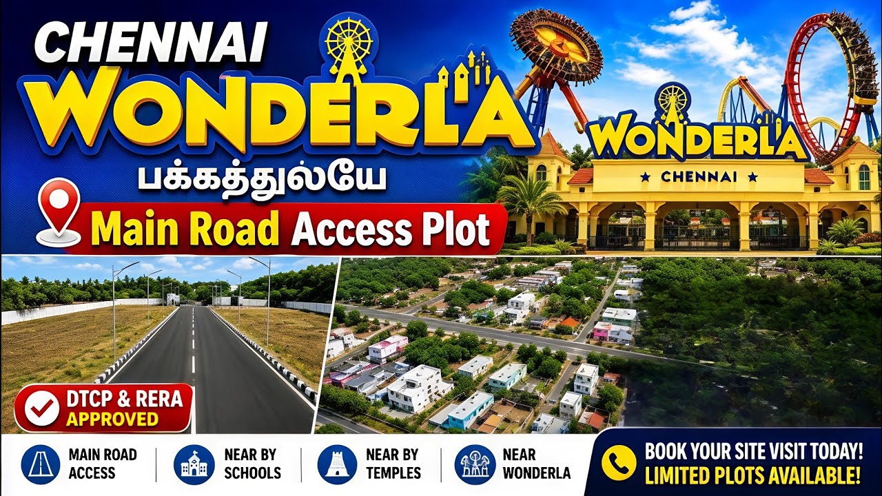 Premium Plots for Sale in Omr | opposite to Wonderla | Thiruporur
