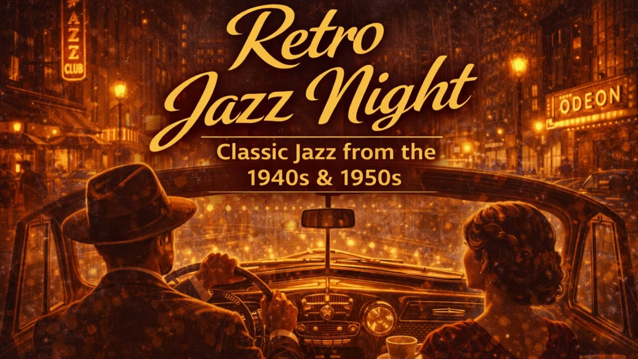Retro Jazz Night | Late Night Drive with Classic 1940s–1950s Jazz