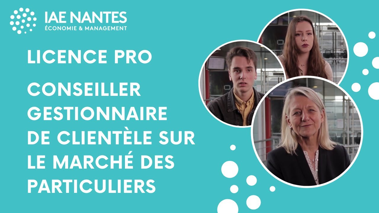 Licence professionnelle Assurance, banque, finance : chargé de clientèle