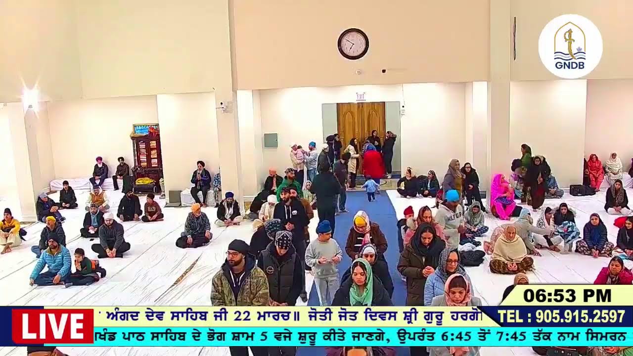 Guru Nanak Darbar Gore Road Brampton - Live