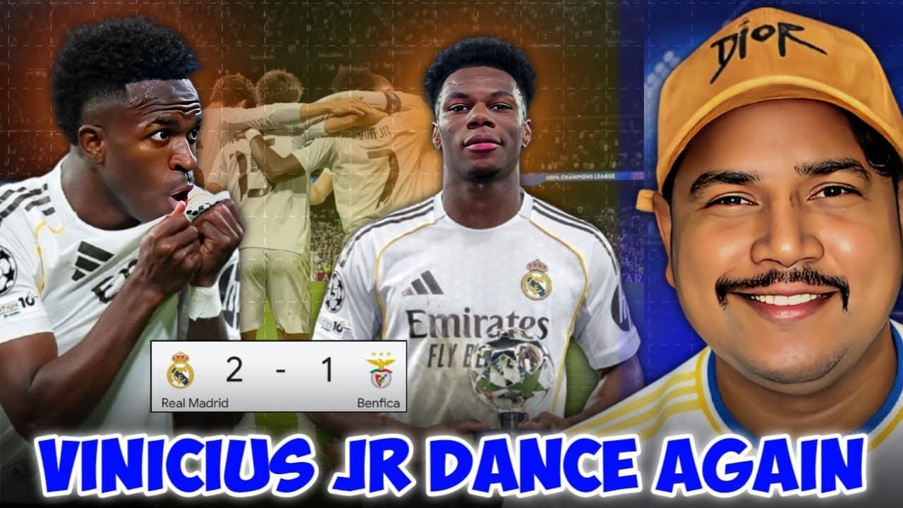 Vini Magic! ✨ Real Madrid 2-1 Benfica ! FT YUBRAJ 