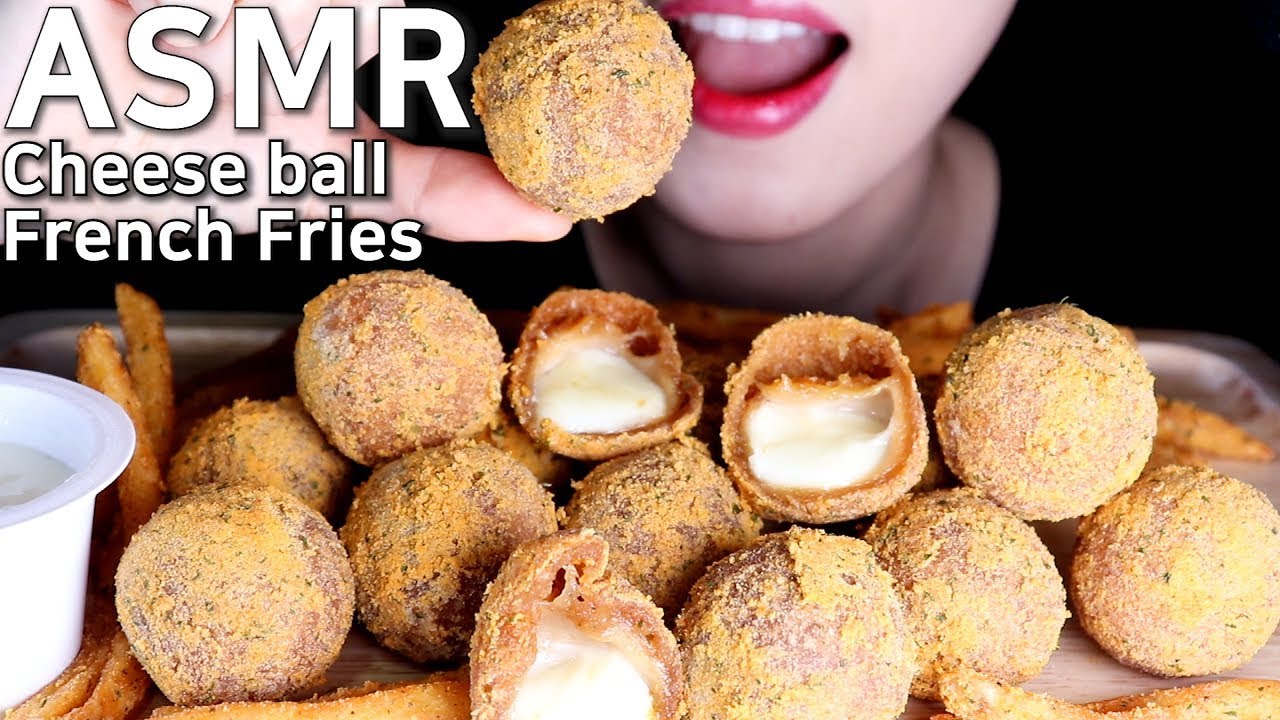 ASMR BHC 뿌링치즈볼&감자튀김 먹방|Cheese ball&French Fries eating soundsMUKBANG|咀嚼音チーズボール
