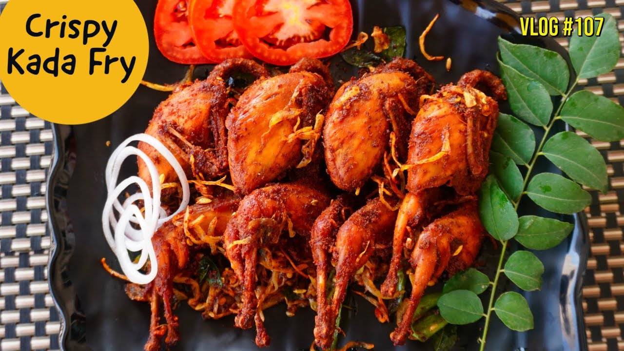 Spicy Quail Fry Recipe | kada fry kerala style | Fried Angry Bird Recipe #Luv4FoodNTravel
