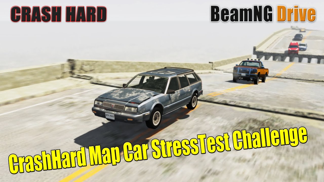 BeamNG Drive - CrashHard Map Car StressTest Challenge