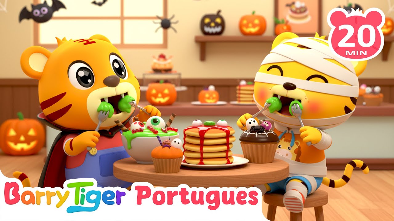 🎃🍰 O Muffin Man de Halloween! Canção Infantil Doce e Assustadora | Canções Infantis | BarryTiger
