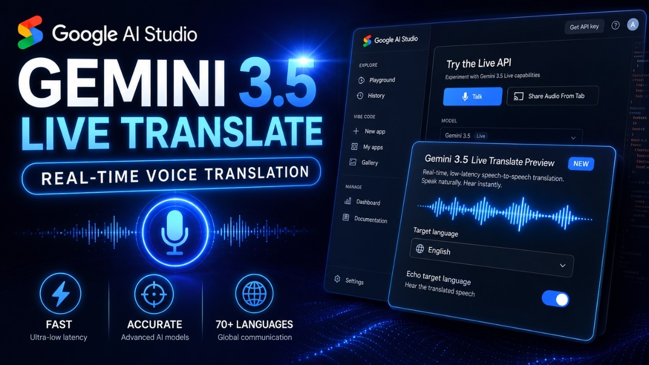 Как использовать функцию синхронного перевода Gemini 3.5 в Google AI Studio