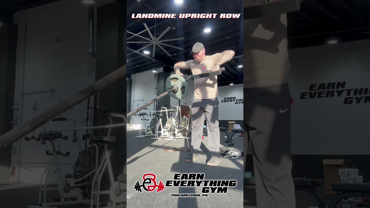 Landmine Upright Row - #shoulderworkout
