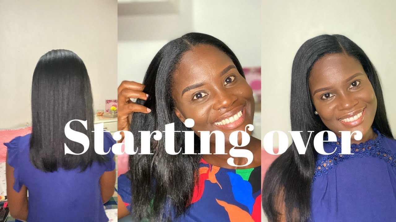 After 5 years relaxed I am starting over to natural hair | transition relaxed hair big chop?