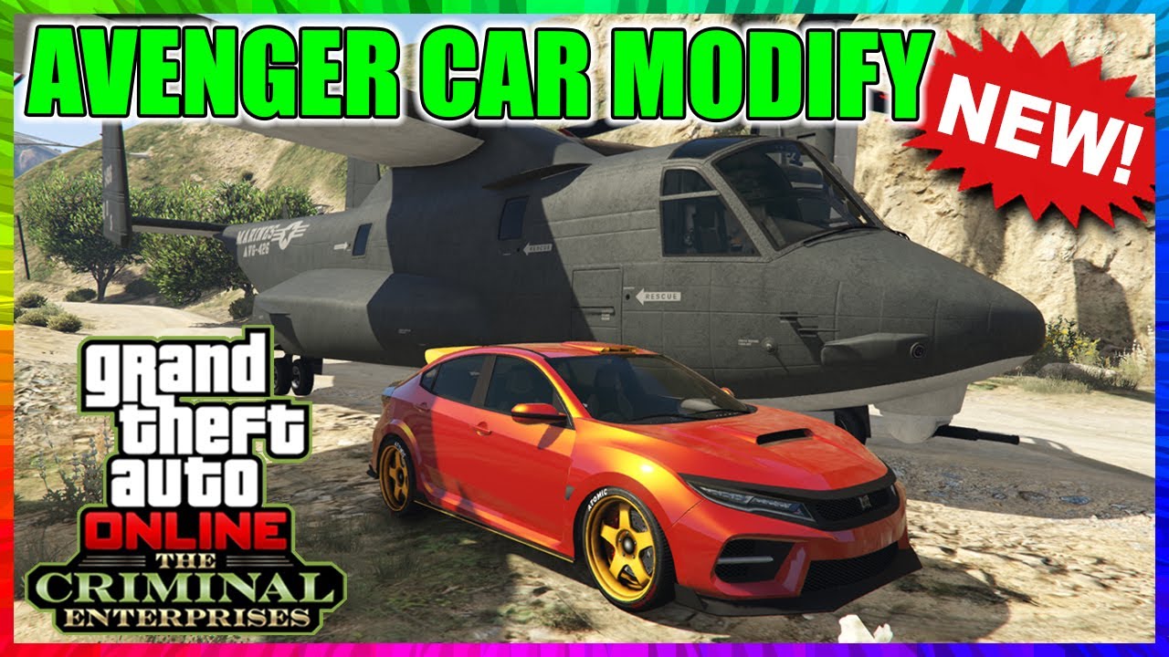 MODIFY VEHICLES IN THE AVENGER **NEW** The Criminal Enterprises DLC | GTA 5 ONLINE