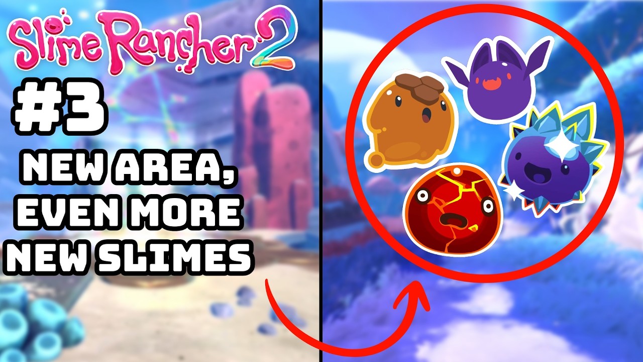 Unlocking ANOTHER new area, with my most favourite slimes yet!