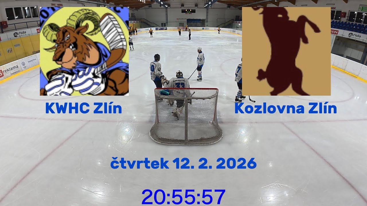 ZAMHL 25/26 | Skupina A | Čtvrtek 12. 2. 2026 | KWHC Zlín - Kozlovna Zlín