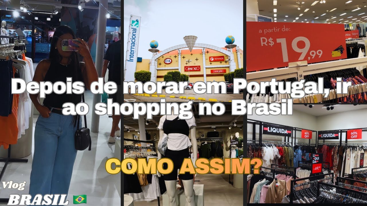 Moro em Portugal e me choquei com os preços no shopping no Brasil” 🇧🇷 🫣😱