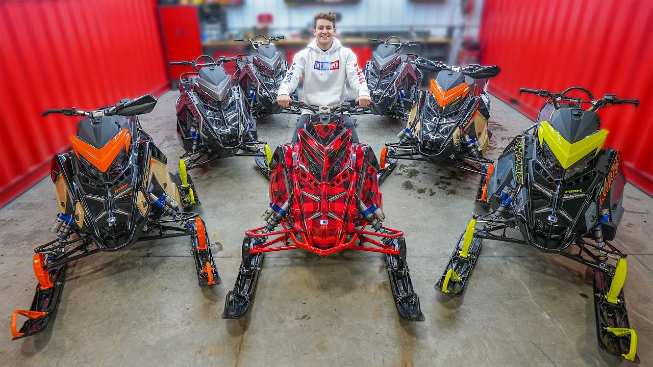 Unboxing 7 Brand New Snowmobiles!!