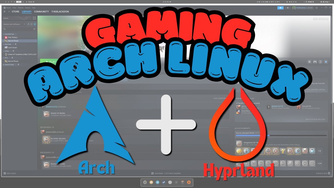 Игры на Arch Linux (Hyprland) в 2025 году — мой опыт