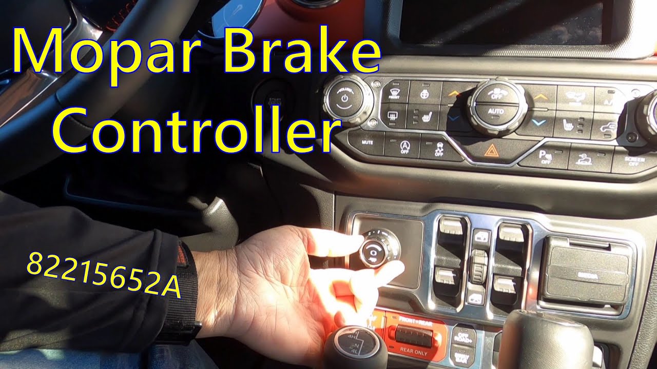 I Install the Mopar Brake Controller on my 2020 Jeep Gladiator - 82215652A
