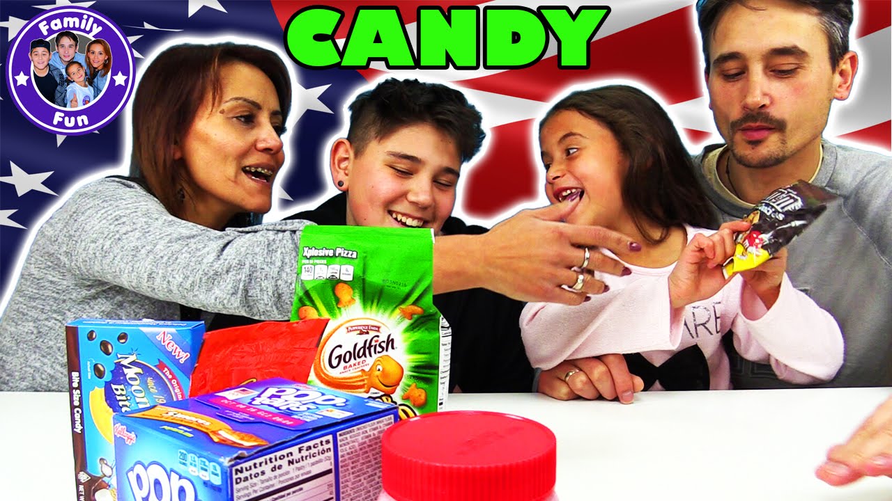 AMERICAN CANDY CHALLENGE - wir testen amerikanische Süßigkeiten | FAMILY FUN