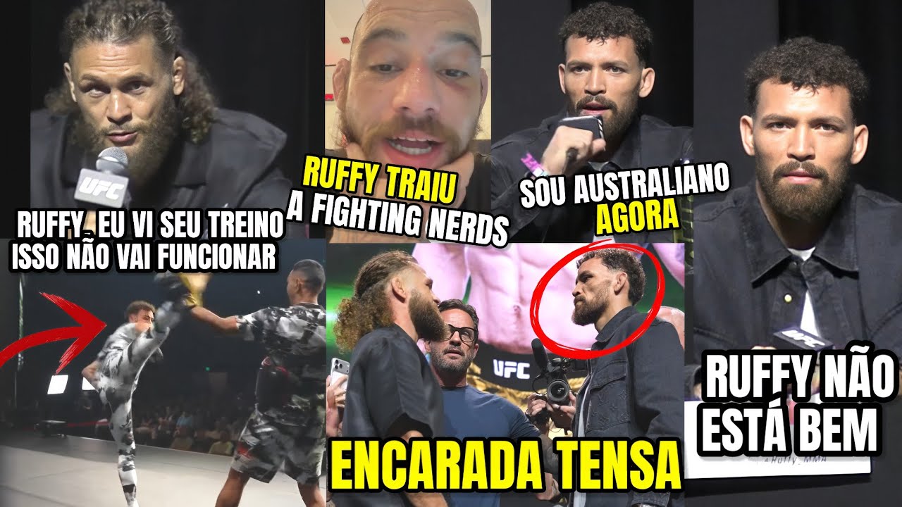 🚨 RUFFY IRRECONHECÍVEL! FIZIEV PROVOCA RUFFY!  COLETIVA + ENCARADA TENSA UFC 325