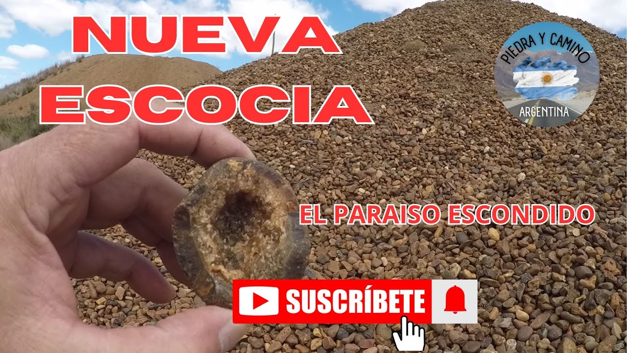 El mejor lugar para buscar y encontrar piedras en el río. Nueva Escocia. Un paraíso escondido.