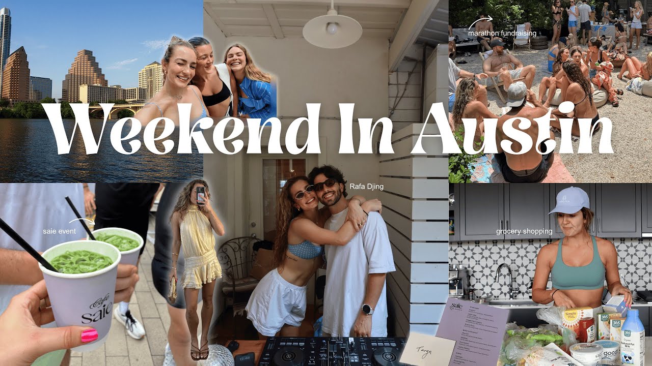 weekend in my life in austin: hosting, eating, running & resetting