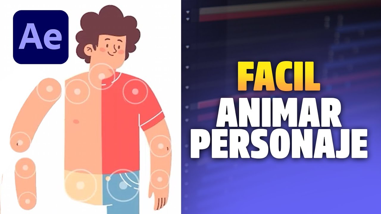 🔥Curso Adobe After Effects 🔥Aprende a animar un personaje facil🔥Primeros pasos para animar personaje