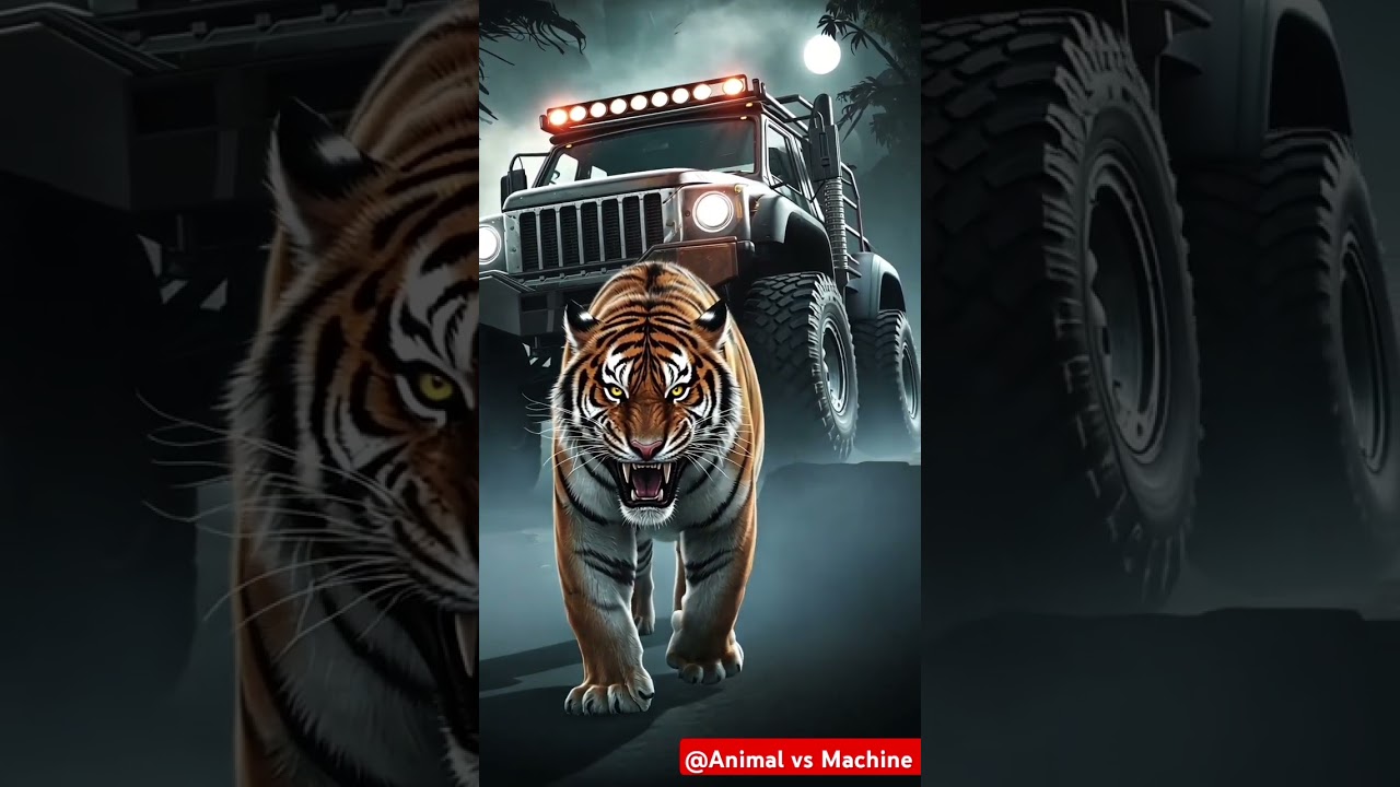 ai Animal vs Machine fight 😂💪