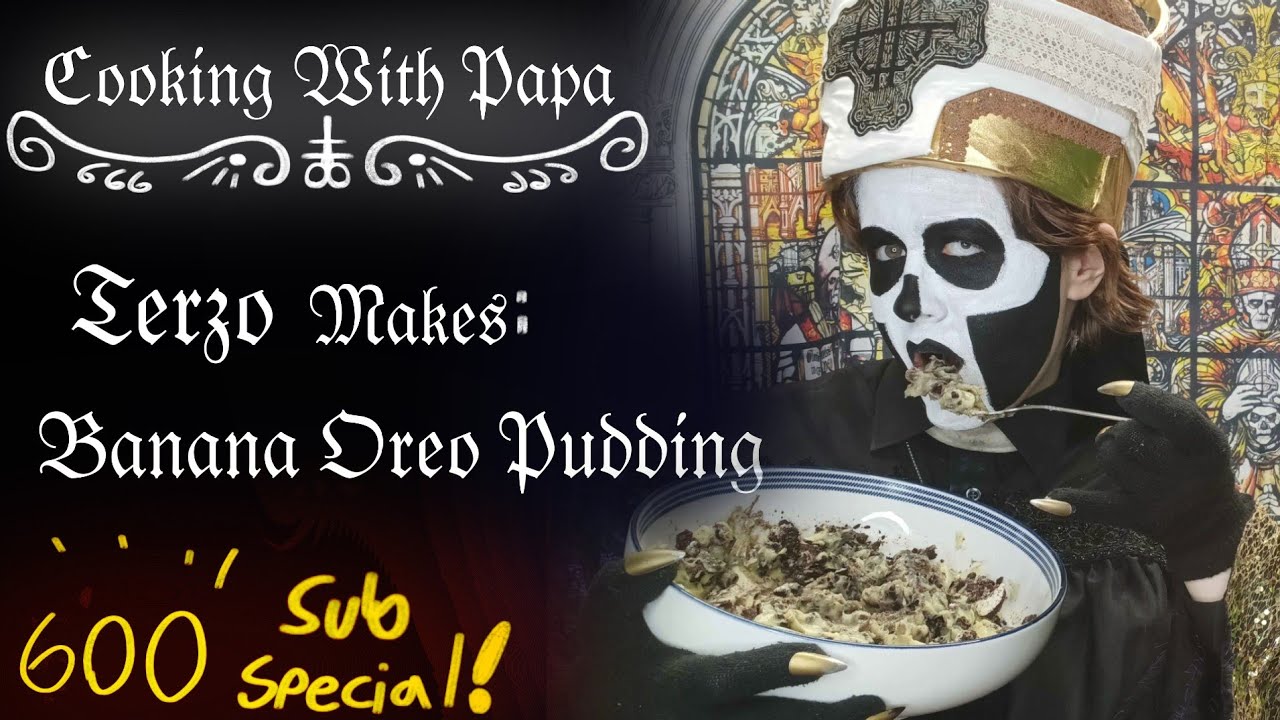 {🎉600 SUB SPECIAL🎉}~ Cooking With Papa | Terzo Makes: Banana Créme and Oreo Pudding!