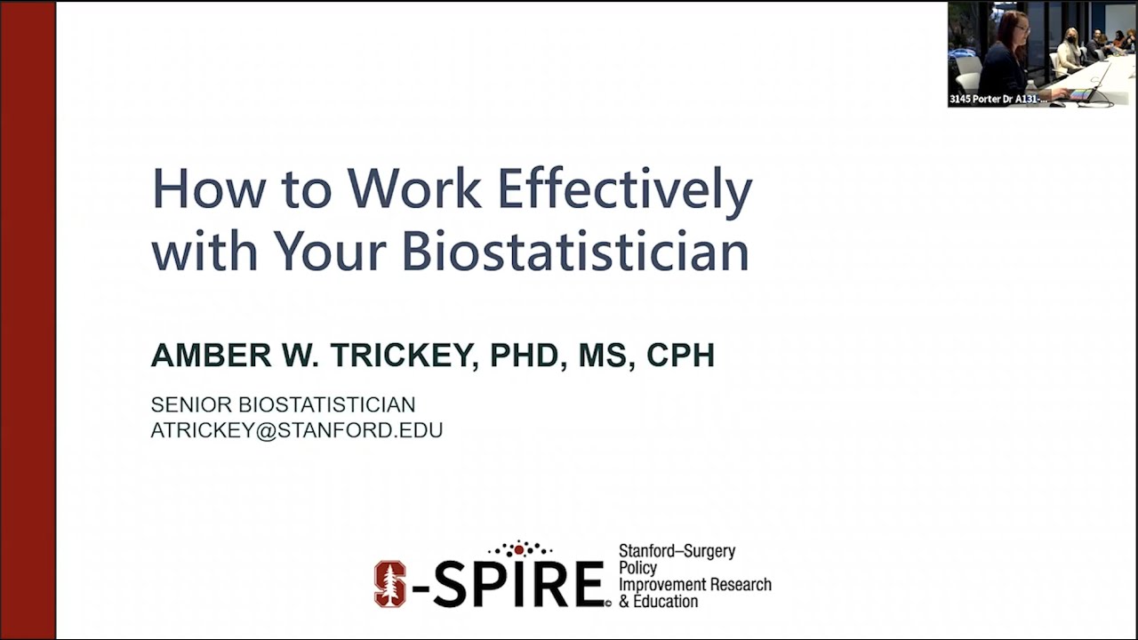 How to Work Effectively With Your Biostatistician