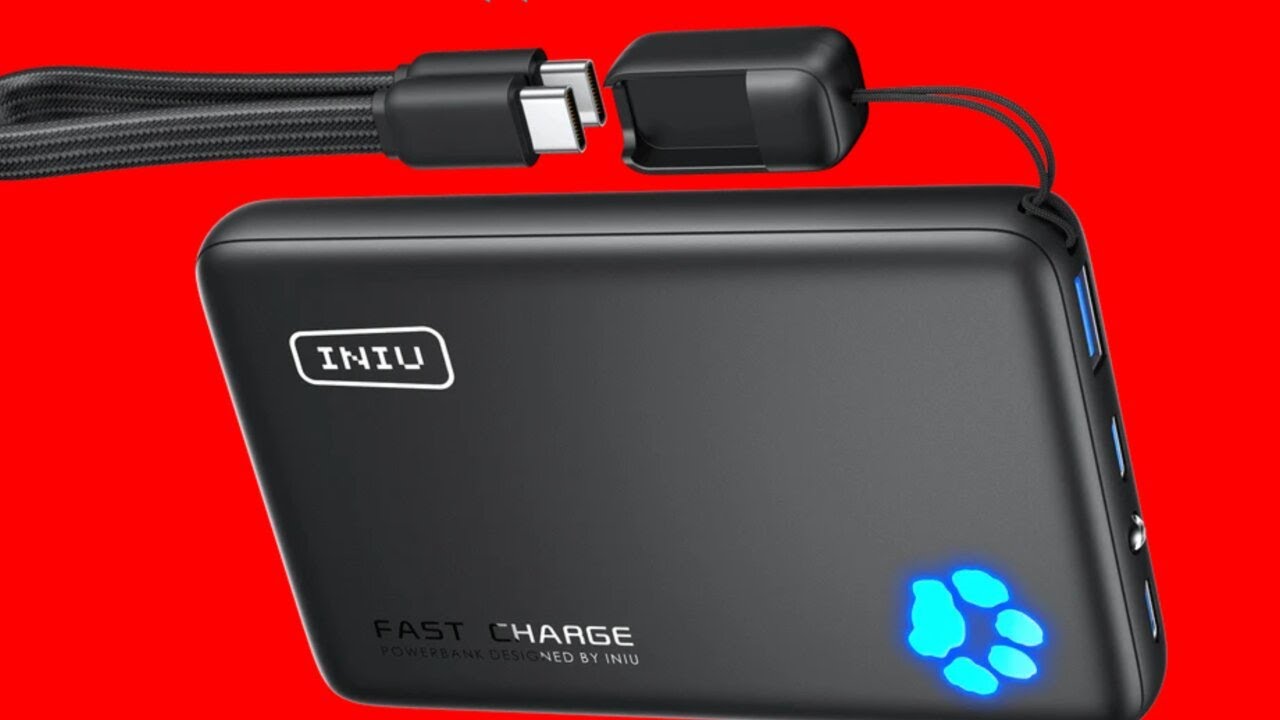 Обзор портативного зарядного устройства Iniu P41 Powerbank на 10 000 мАч для зарядки от сети A и C.