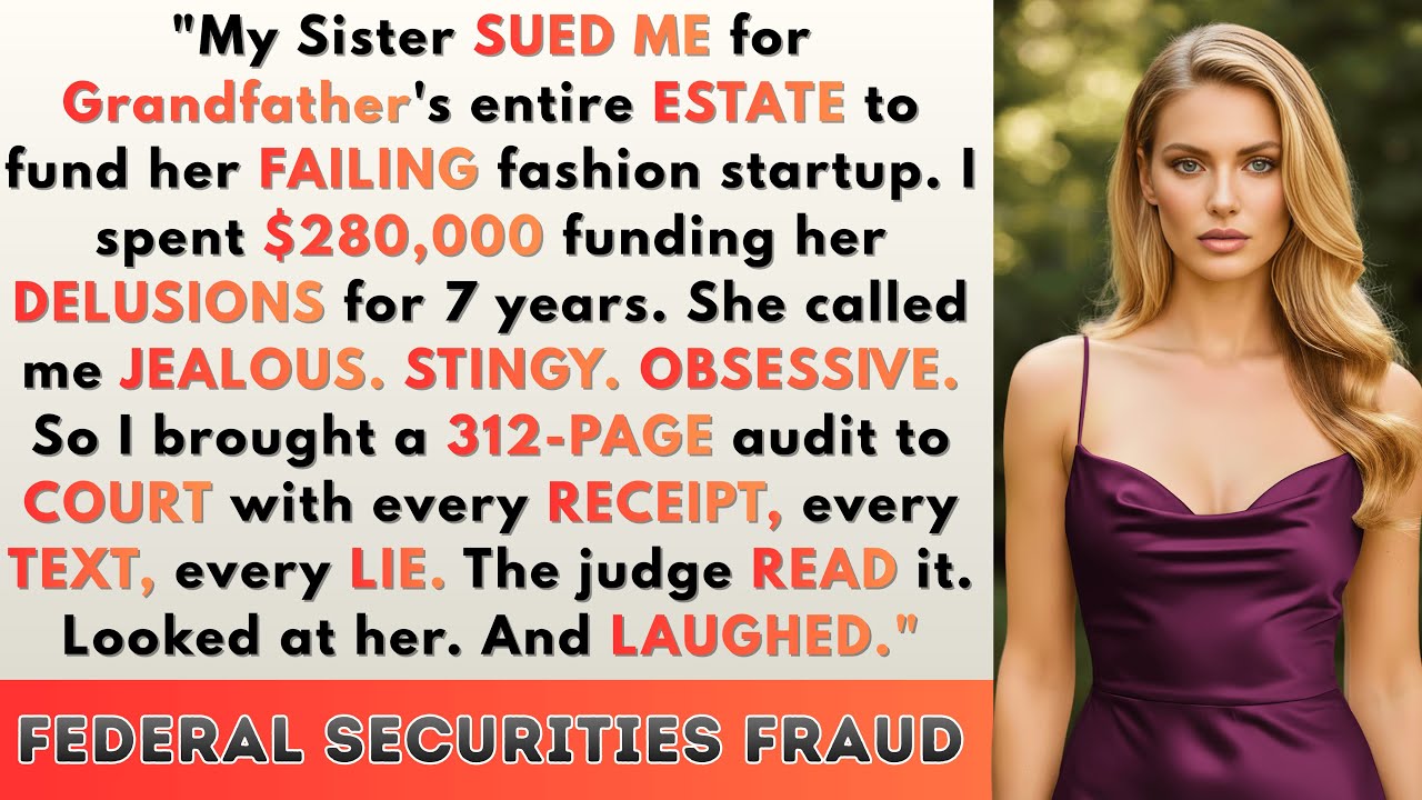 My Sister Sued Me for Grandpa's Estate—I Brought 312 Pages of Receipts to Court...
