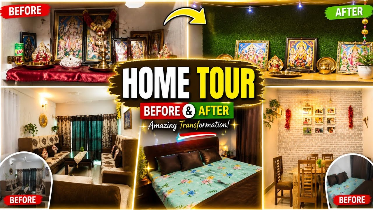 2BHK House Tour after makeover | Home tour | Home Tour vlog 