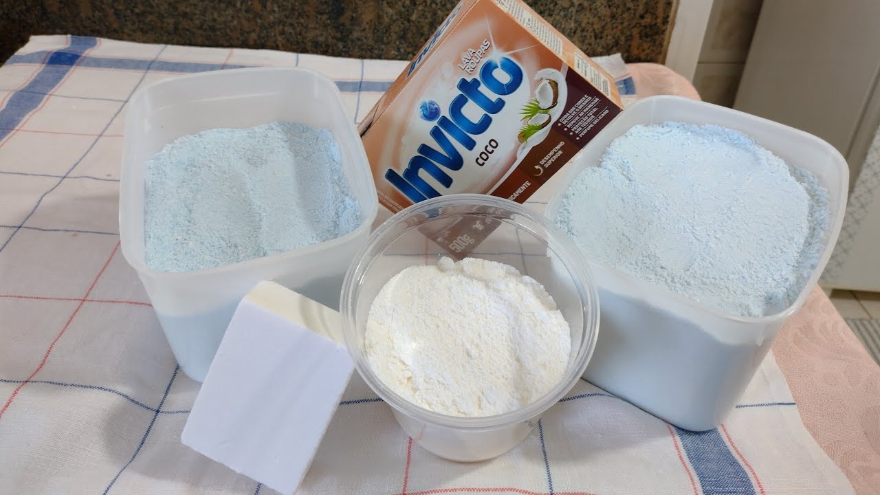 Faça seu sabão em pó rende e economize nas lavagens com 2 opções.