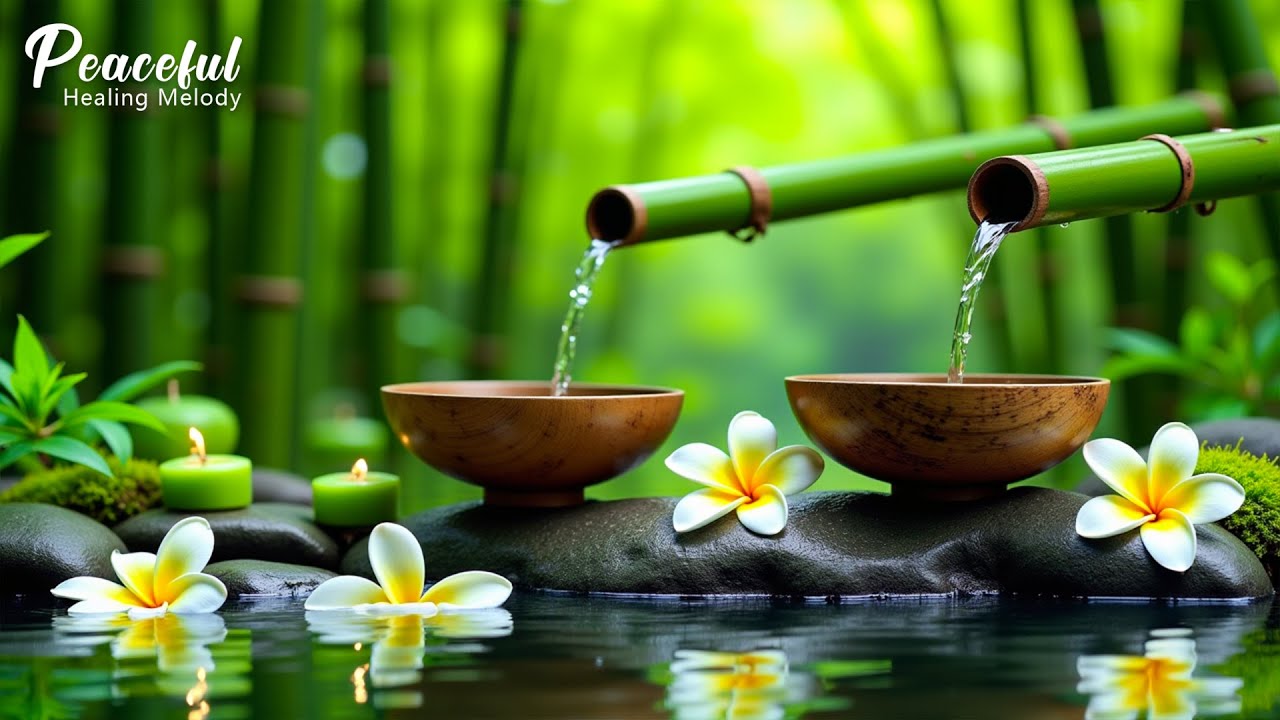Healing Music for Anxiety Disorders 🌿 Meditation Music Relax Mind Body, Nature Sound, Bamboo