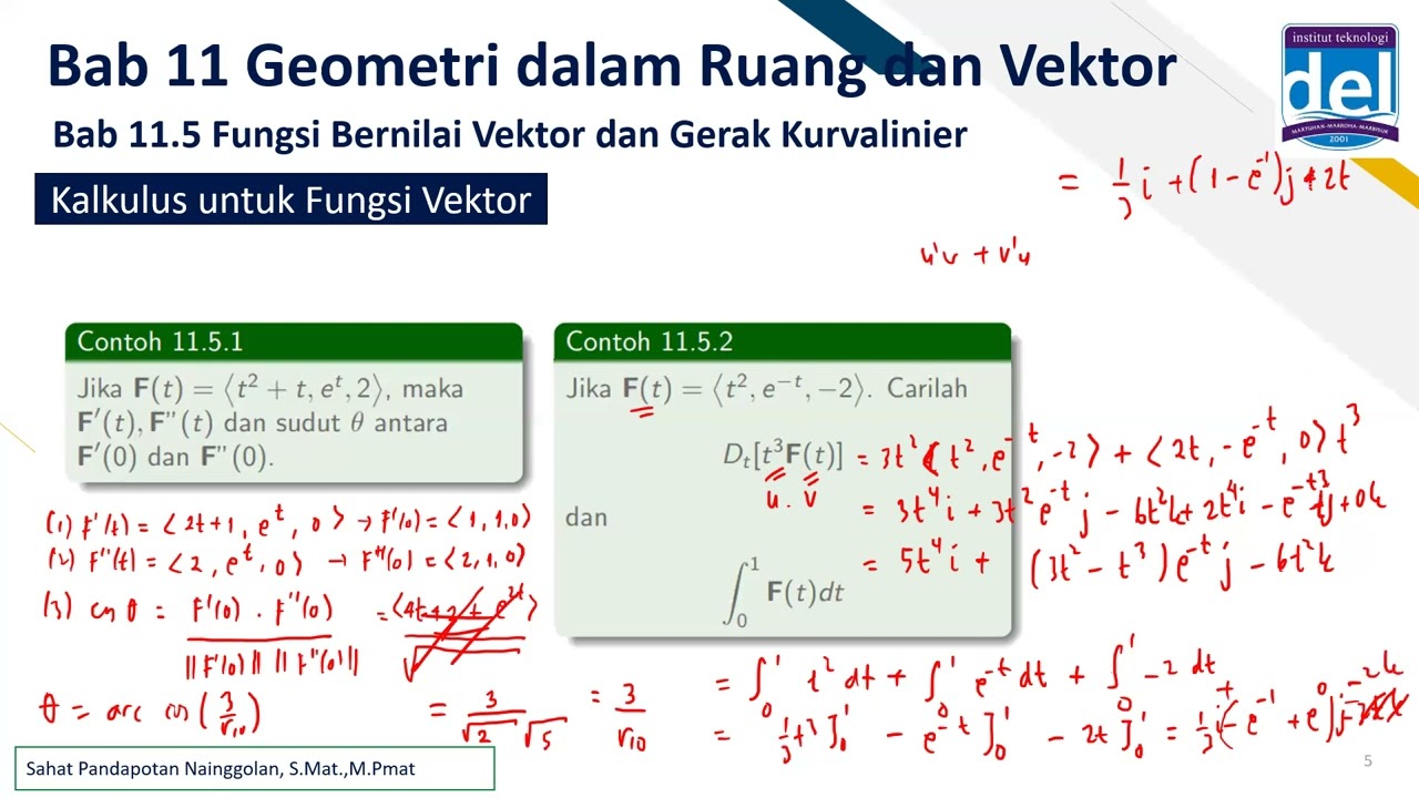 Fungsi Bernilai Vektor dan Gerak Kurvalinier