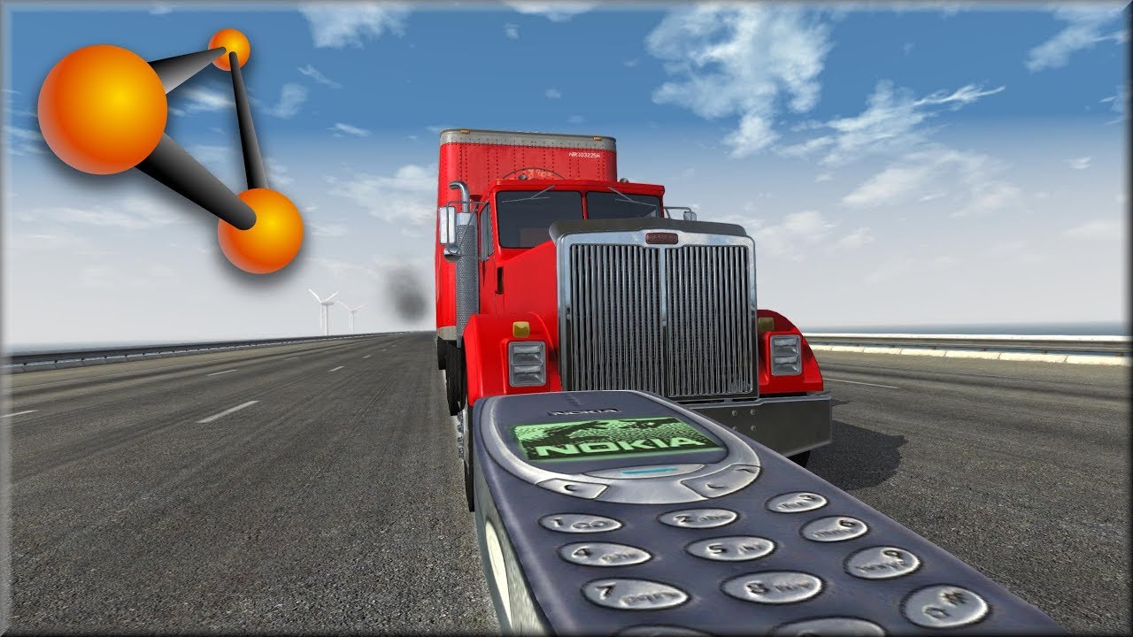 BeamNG Drive Indestructible Classic Nokia 3310 Vs Cars & Trucks - Insanegaz